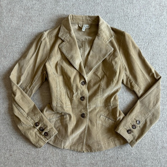 St. John's Bay Jackets & Blazers - Tan corduroy jacket